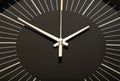 Black clock face Royalty Free Stock Photo