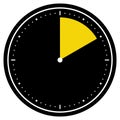 Black Clock Symbol: 10 Seconds, 10 Minutes or 2 Hours