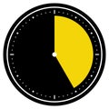 Black Clock Symbol: 25 Seconds, 25 Minutes or 5 Hours