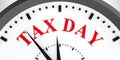 Clock dial tax day #2 Royalty Free Stock Photo