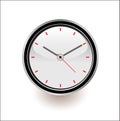 Black clock vector illustrations clipart