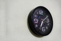 Black Clock wall Royalty Free Stock Photo