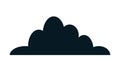 Black cloud icon Royalty Free Stock Photo