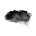 Black cloud of smoke 3D illustration