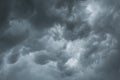 Black cloud and thunder storm, Dramatic dark cloud Royalty Free Stock Photo