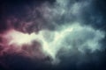 Black cloud and thunderstorm before rainy, Dramatic black clouds and dark sky Royalty Free Stock Photo