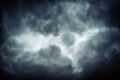 Black cloud and thunderstorm before rainy, Dramatic black clouds and dark sky Royalty Free Stock Photo