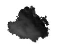 Black clouds isolated on white background Royalty Free Stock Photo