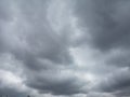 Black clouds in the sky before the rain coming Royalty Free Stock Photo