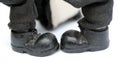 Black Clown Shoes on White Royalty Free Stock Photo