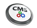 Black CMS icon isometry Royalty Free Stock Photo