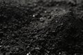 Black coal as background, closeup. Mineral deposits Royalty Free Stock Photo