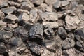 Black coal fossil fuel background Royalty Free Stock Photo