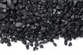 Black Coal Isolated On White Background