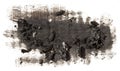 Black coal texture paint stain brush stroke