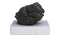 Black coal and white firelighter Royalty Free Stock Photo