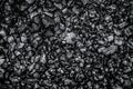 Black coals texture, top view. coal mining, coal mining development mine