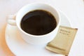 Black coffee with brown sugar Royalty Free Stock Photo