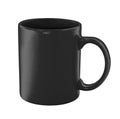 Black coffee cup isolated with clipping path Royalty Free Stock Photo