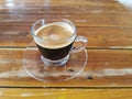 Black coffee, popular refreshment drink