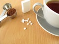 Black coffee with sweetener tablets Royalty Free Stock Photo