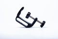 The black color of C Clamp Camera Mount with Screw Royalty Free Stock Photo