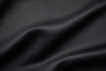 Black color football jersey clothing fabric texture sports wear background, close up