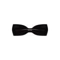 black colored bow tie icon. Element of bow tie illustration. Premium quality graphic design icon. Signs and symbols collection ico Royalty Free Stock Photo