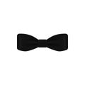 black colored bow tie icon. Element of bow tie illustration. Premium quality graphic design icon. Signs and symbols collection ico Royalty Free Stock Photo