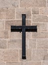 Black colored metal christian cross