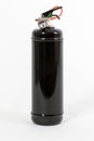 Black Colored retro fire extinguisher isolated on white background Royalty Free Stock Photo