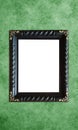 Black Colorful Antique Vintage Classic Stylish Empty Photo Painting Frame in Grunge and Retro Background for Home Interior and Gar Royalty Free Stock Photo