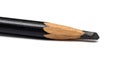 Black Coloring Pencil Closeup Isolated