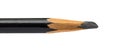 Black Coloring Pencil Closeup Isolated