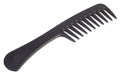 Black comb isolated on white Royalty Free Stock Photo