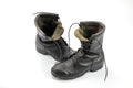 The black combat boots