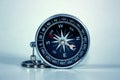 Black compass isolated Royalty Free Stock Photo