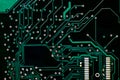 Black computer circuit board pattern. background texture for design. electronic equipment industry. repair electronics. future tec Royalty Free Stock Photo