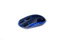 Black computer gaming mouse on white background. Royalty Free Stock Photo