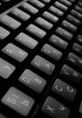 Black computer keyboard Royalty Free Stock Photo