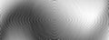 Black concentric circle background. Radial geometric pattern texture. Line epicenter, radar or target concept. Round