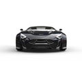 Black concept supercar - studio shot Royalty Free Stock Photo