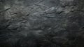 black concrete wall grunge stone texture dark gray rock surface background panoramic wide banner Royalty Free Stock Photo