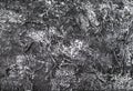 Black concrete with a white pattern, cement or plaster. Dark gray background or black slate texture. A voluminous marble Royalty Free Stock Photo