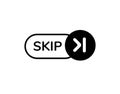 Black continue button with right arrow for forward navigation