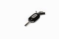 Black controlled car key and metal enclosure key