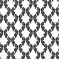 Black coquette seamless pattern ribon bow watercolor