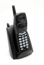 Black cordless phone Royalty Free Stock Photo