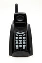 Black cordless phone