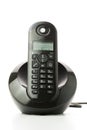 Cordless phone with charging station Royalty Free Stock Photo